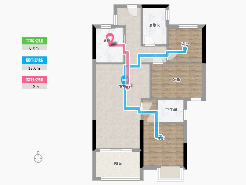 福建省-福州市-滨海金茂智慧科学城-71.20-户型库-动静线