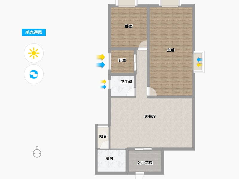 广东省-深圳市-东江豪苑-103.12-户型库-采光通风