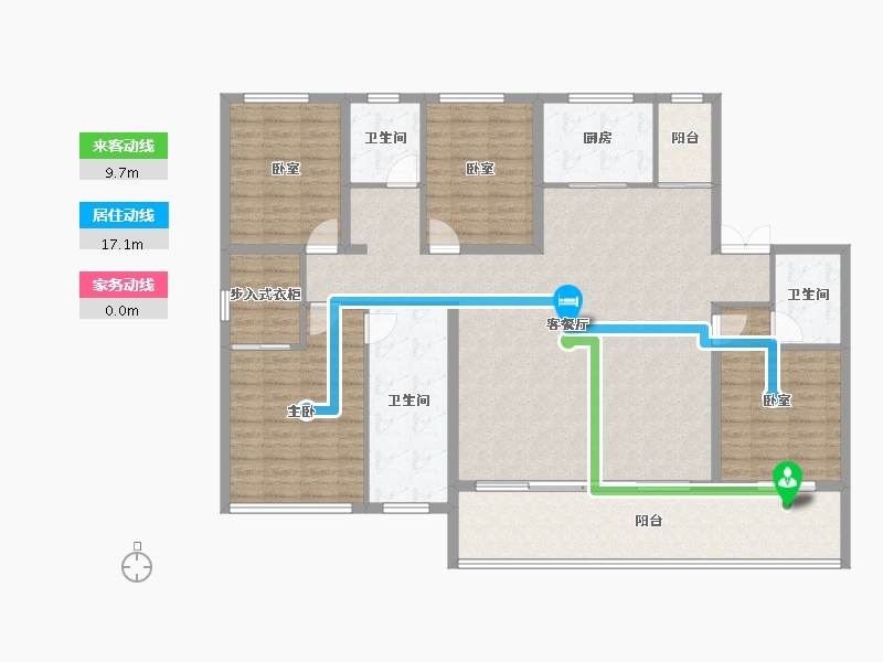 山西省-晋城市-浩翔·云玺-153.47-户型库-动静线