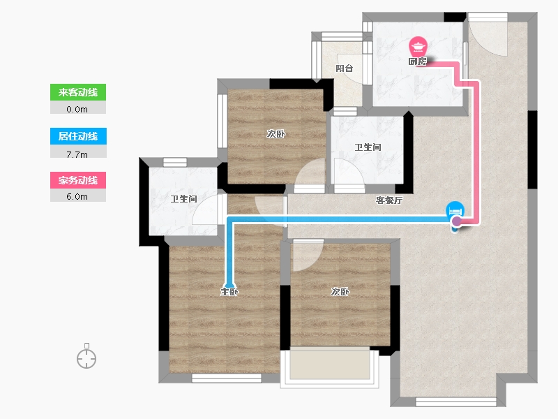 四川省-成都市-东原江山印月-67.34-户型库-动静线