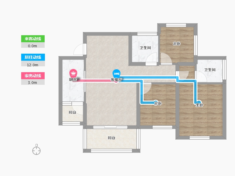 四川省-南充市-金为领地悦城-68.81-户型库-动静线