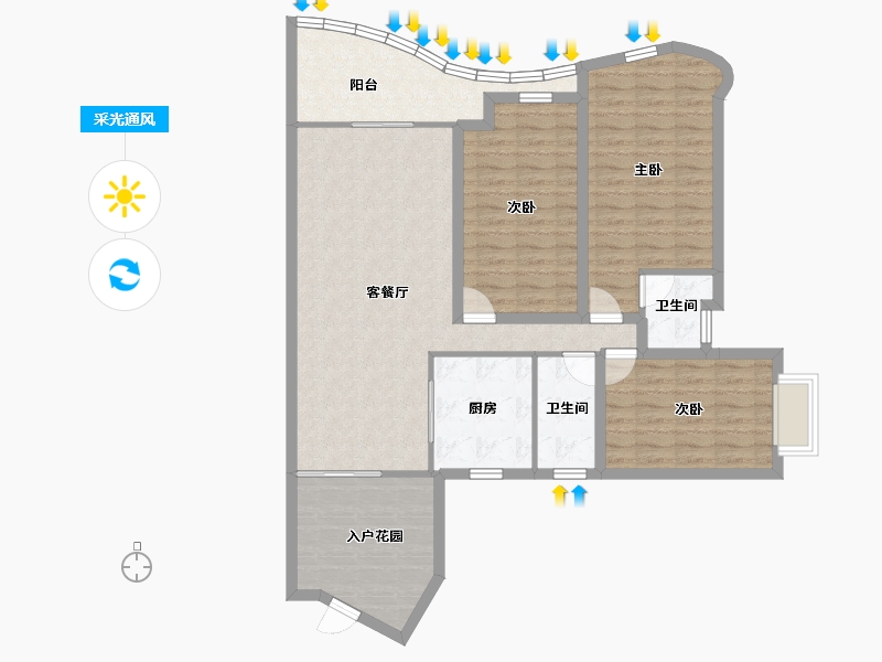 广东省-深圳市-名家富居-108.20-户型库-采光通风