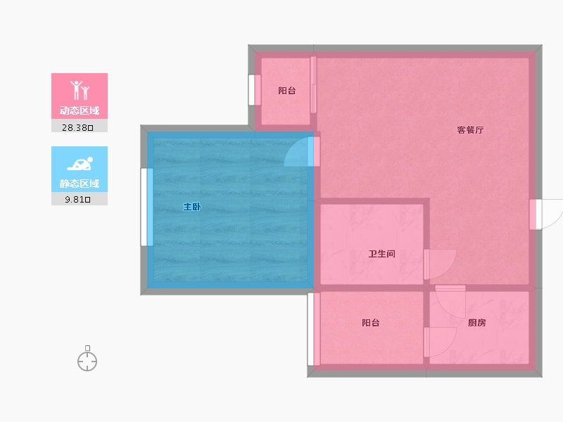 广东省-深圳市-祥福雅居-33.39-户型库-动静分区