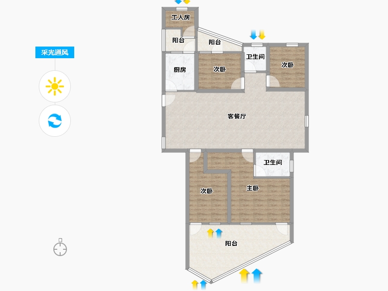 广东省-深圳市-圣莫丽斯-115.01-户型库-采光通风