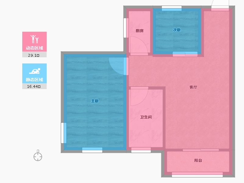 广东省-深圳市-鼎太风华(六期)-39.69-户型库-动静分区