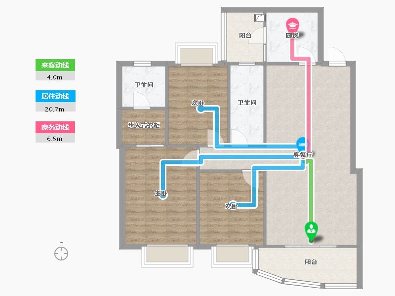 四川省-成都市-香格里拉花园-112.00-户型库-动静线