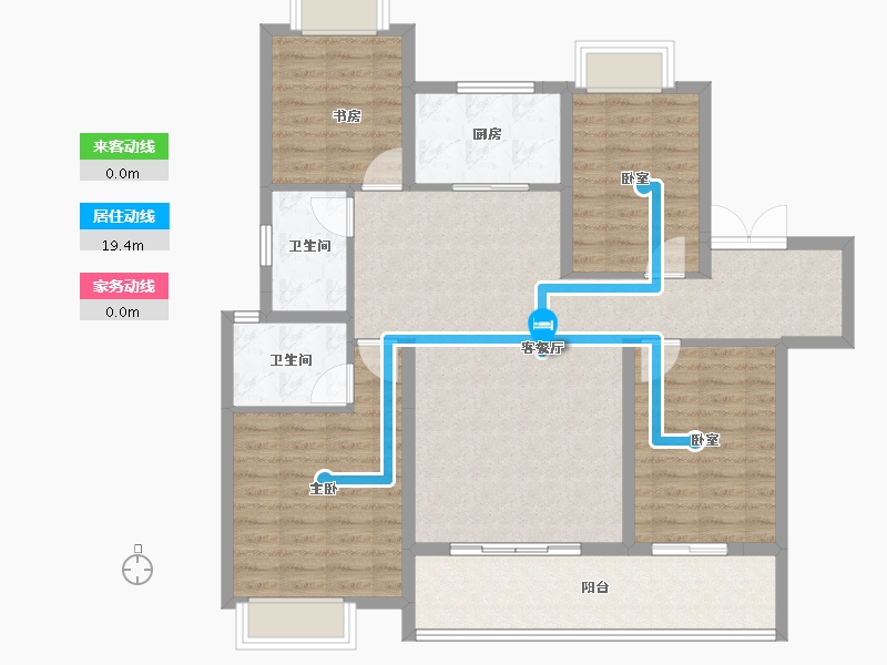 湖北省-武汉市-金融街金悦府-115.00-户型库-动静线