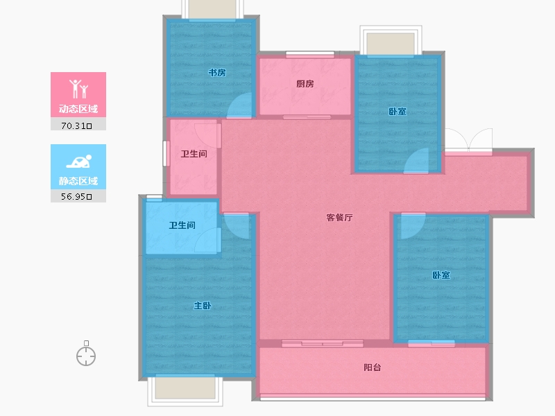 湖北省-武汉市-金融街金悦府-115.00-户型库-动静分区