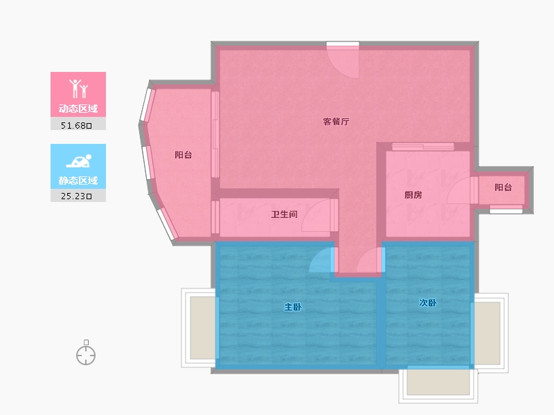 广西壮族自治区-南宁市-振宁翠峰-68.00-户型库-动静分区