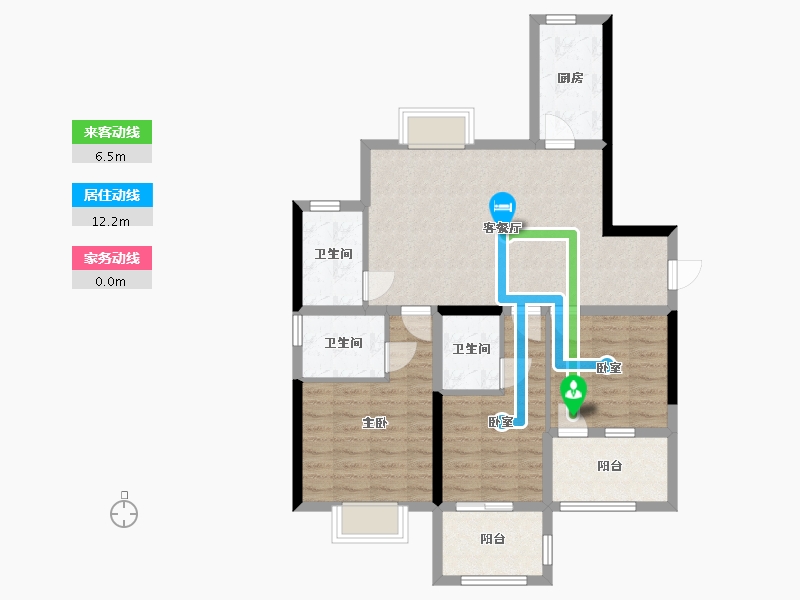 福建省-南平市-江南第一城-87.20-户型库-动静线