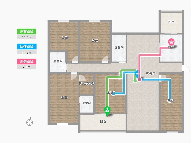 广东省-深圳市-保利上城-180.83-户型库-动静线