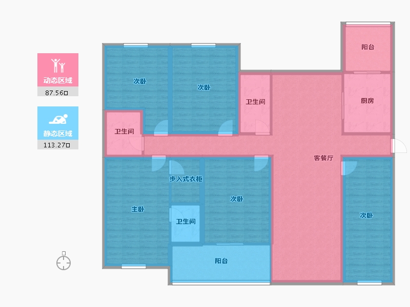 广东省-深圳市-保利上城-180.83-户型库-动静分区