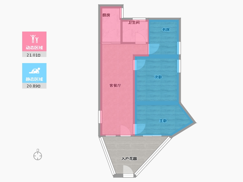 湖北省-黄冈市-高嘉花园-43.40-户型库-动静分区