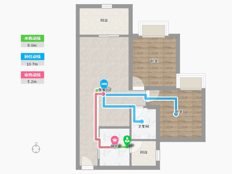 广东省-深圳市-兴华路2号(星航华府)-60.08-户型库-动静线