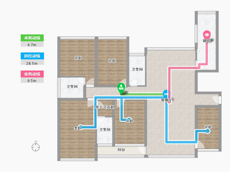 广东省-深圳市-保利上城-156.10-户型库-动静线