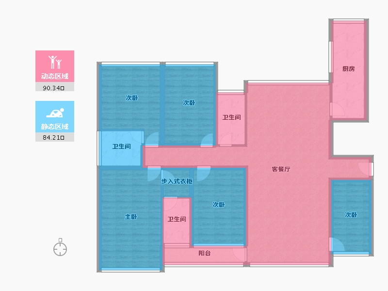 广东省-深圳市-保利上城-156.10-户型库-动静分区