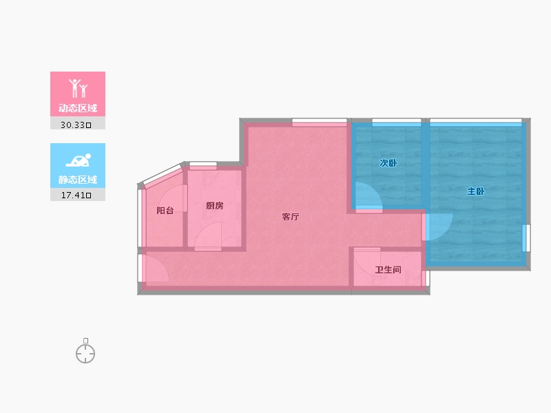 广东省-深圳市-田心庆云花园-41.65-户型库-动静分区