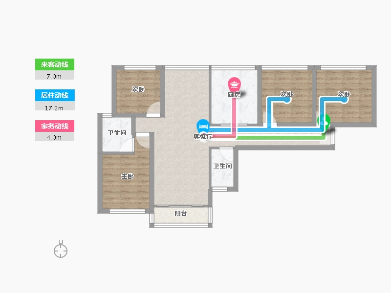 广东省-深圳市-梅龙苑-82.93-户型库-动静线