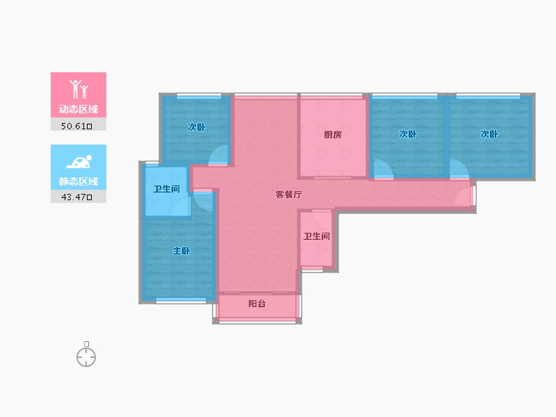 广东省-深圳市-梅龙苑-82.93-户型库-动静分区