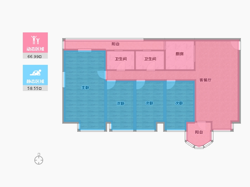 广东省-深圳市-星海名城（二期）-111.23-户型库-动静分区