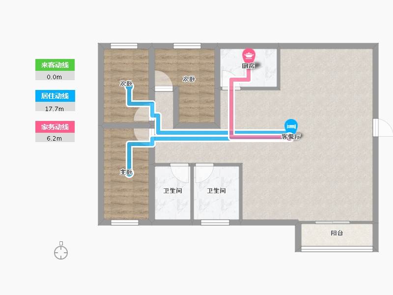 广东省-深圳市-新城市花园-85.24-户型库-动静线