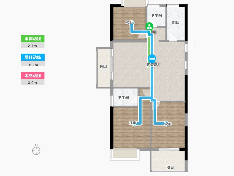 福建省-福州市-中建岳前雅居-84.00-户型库-动静线