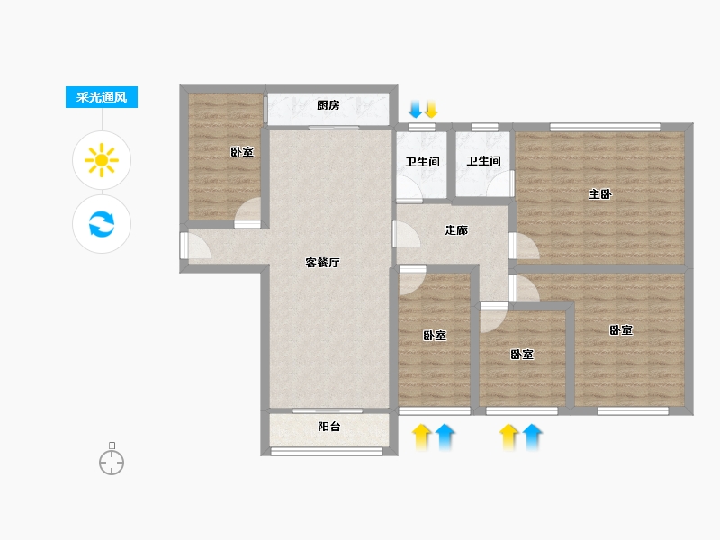 广东省-深圳市-天源大厦-112.02-户型库-采光通风