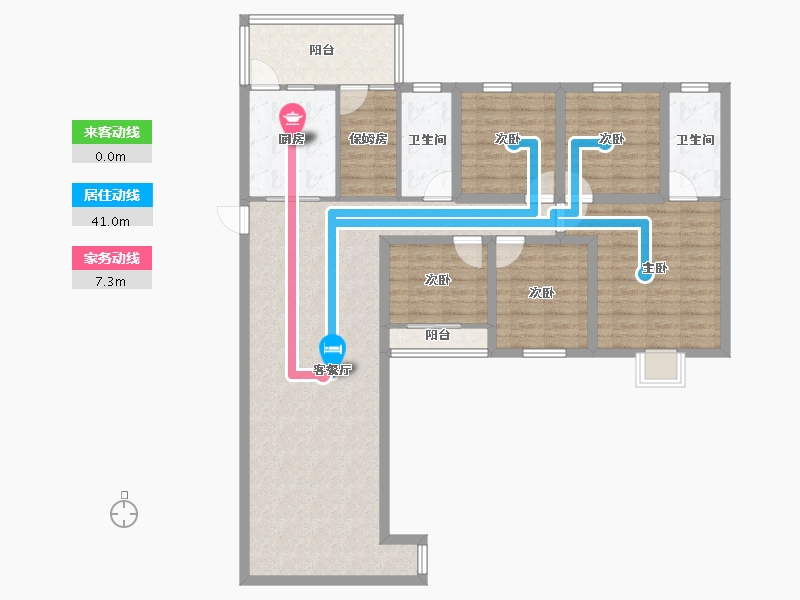 广东省-深圳市-星海名城(六期)-118.40-户型库-动静线