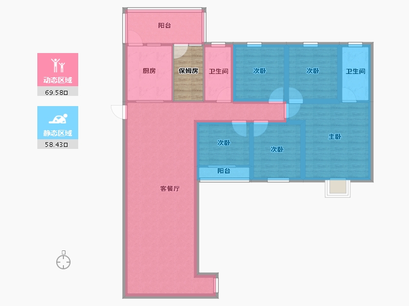 广东省-深圳市-星海名城(六期)-118.40-户型库-动静分区