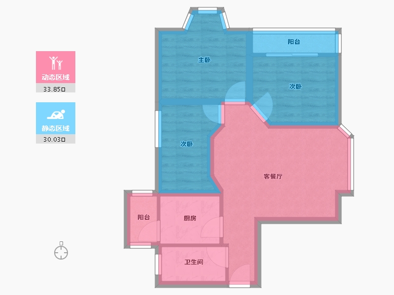 广东省-深圳市-万象新园-55.77-户型库-动静分区