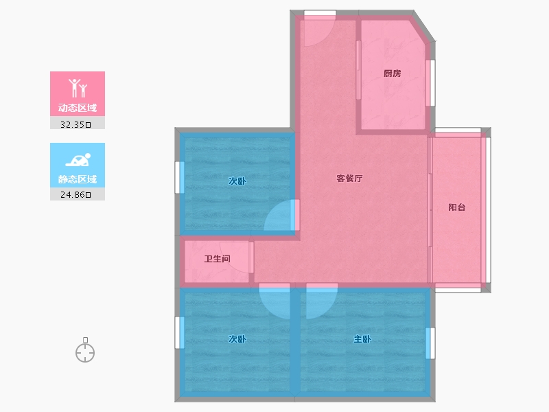 广东省-深圳市-前海花园-50.22-户型库-动静分区