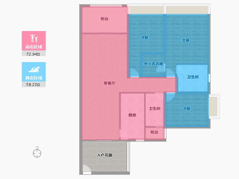 广东省-深圳市-南山意境-130.03-户型库-动静分区