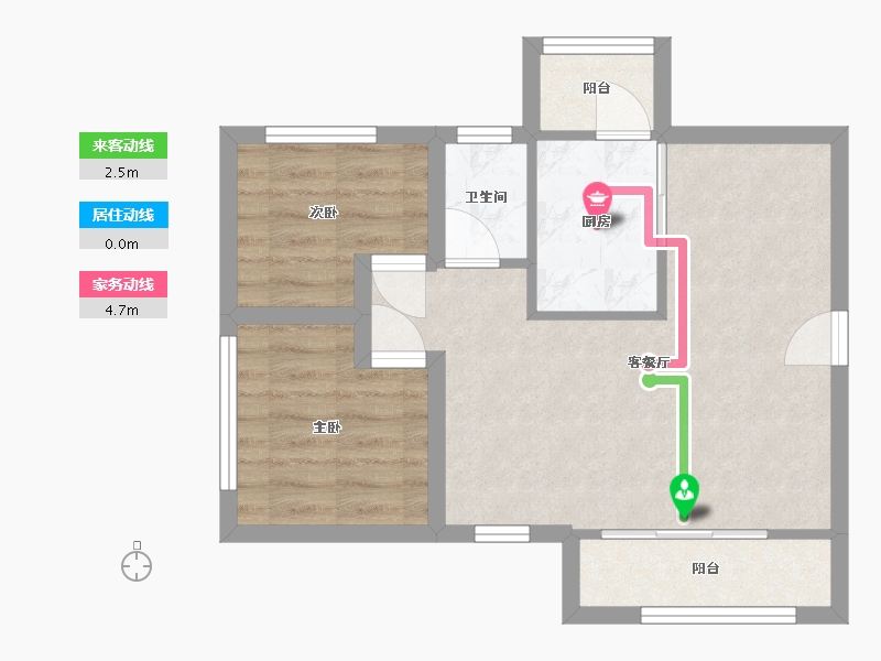 广东省-深圳市-宝龙嘉园-51.74-户型库-动静线