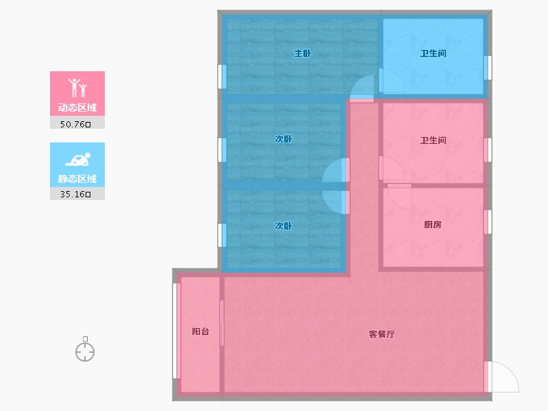 广东省-深圳市-欧意轩花园-75.99-户型库-动静分区