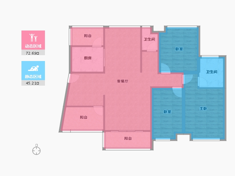 广东省-深圳市-香莎公馆-105.90-户型库-动静分区