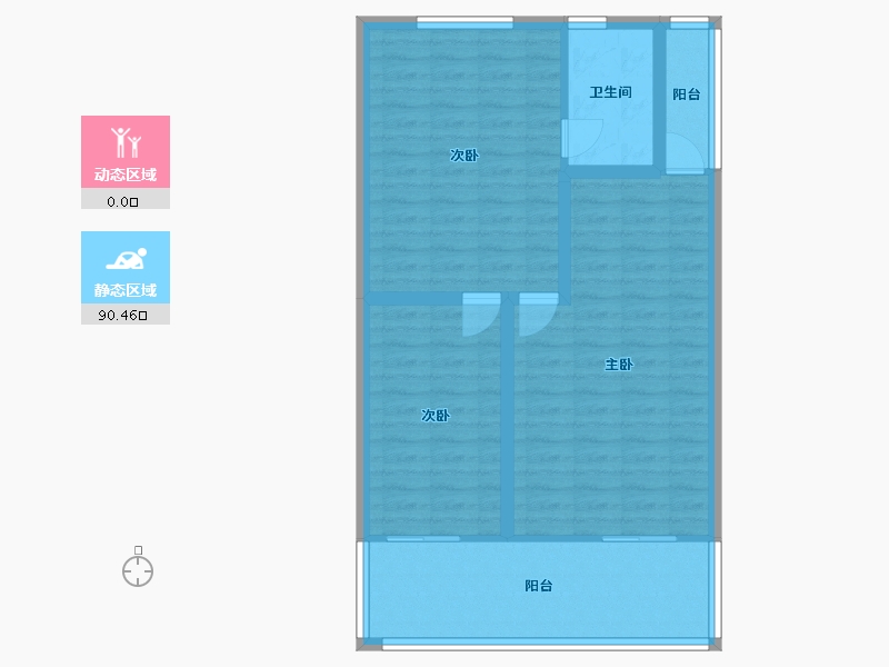 广东省-深圳市-桑泰丹华一期-81.58-户型库-动静分区