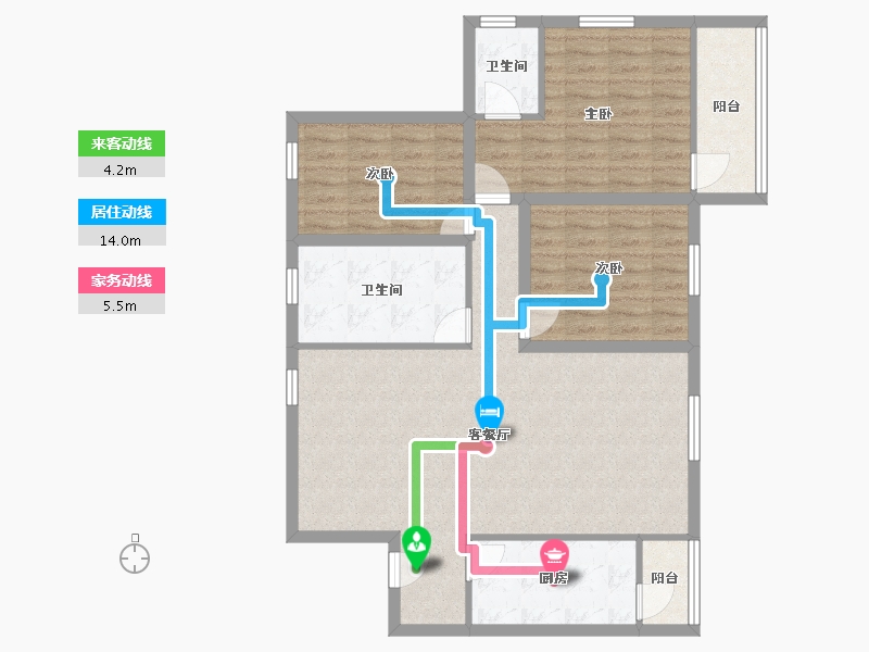 广东省-深圳市-海怡东方花园-100.33-户型库-动静线