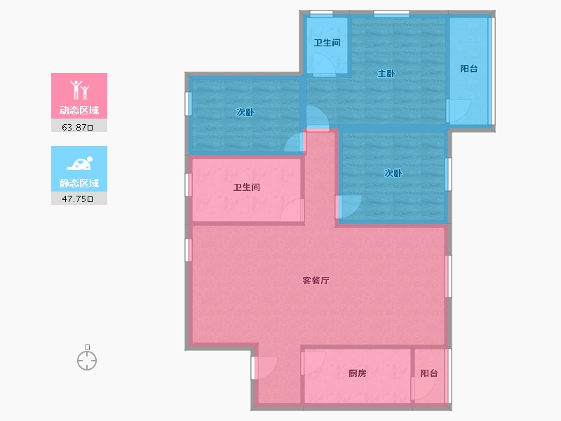 广东省-深圳市-海怡东方花园-100.33-户型库-动静分区