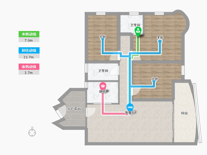 广东省-深圳市-名家富居-87.94-户型库-动静线