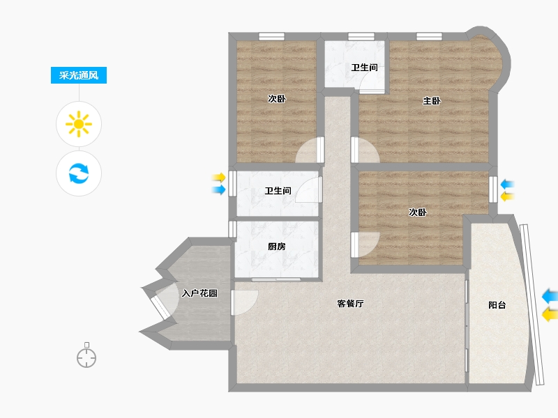 广东省-深圳市-名家富居-87.94-户型库-采光通风