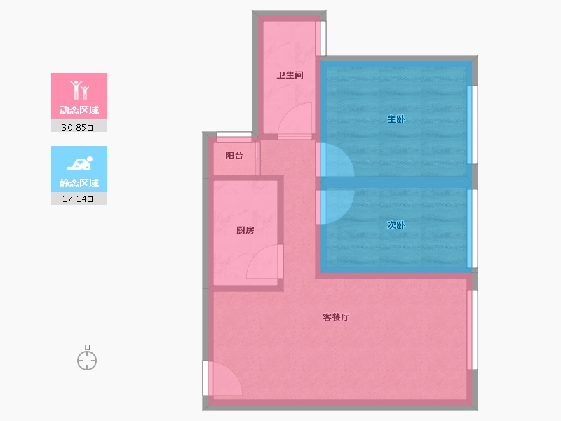 广东省-深圳市-西城丰和家园-41.65-户型库-动静分区