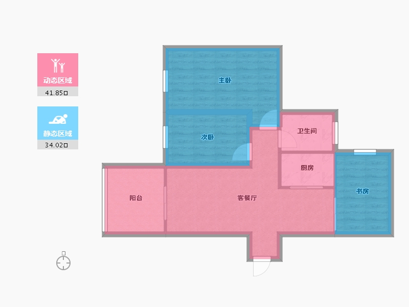 广东省-深圳市-南海大厦-67.40-户型库-动静分区