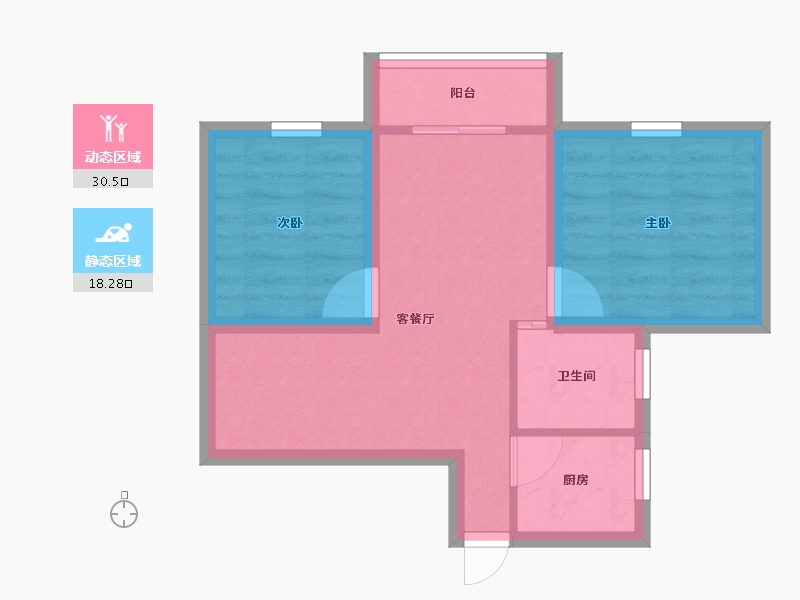 广东省-深圳市-东悦名轩-42.48-户型库-动静分区