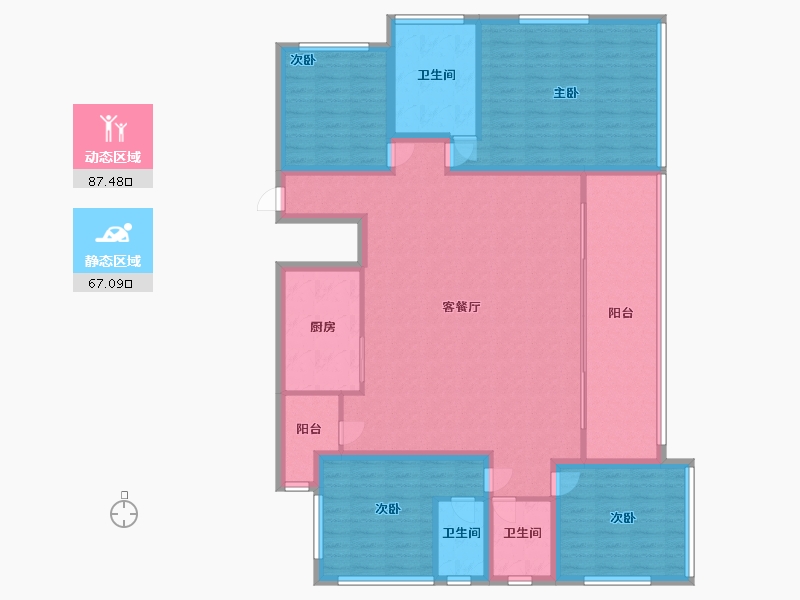 广东省-深圳市-十五峯花园-139.99-户型库-动静分区