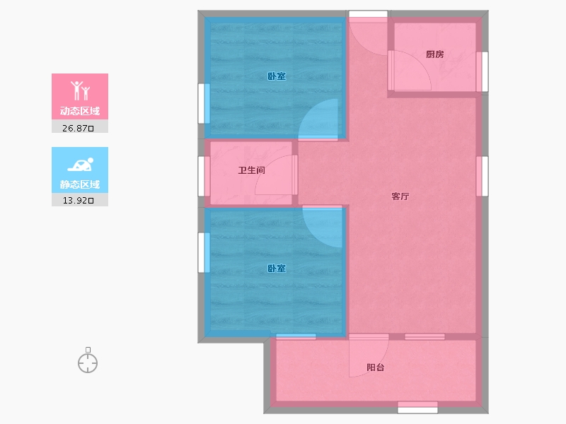 广东省-深圳市-翠竹苑-36.14-户型库-动静分区