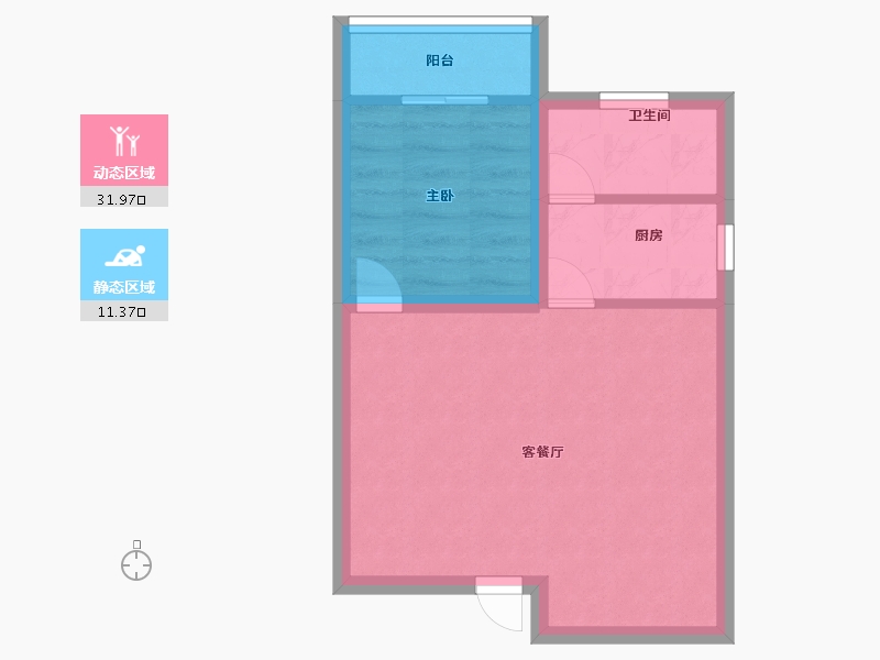 广东省-深圳市-双城世纪大厦-38.40-户型库-动静分区