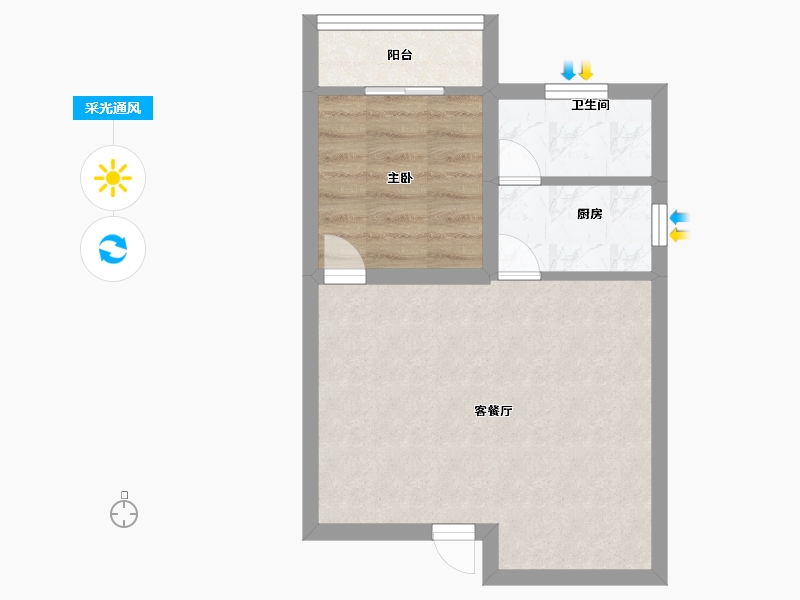 广东省-深圳市-双城世纪大厦-38.40-户型库-采光通风