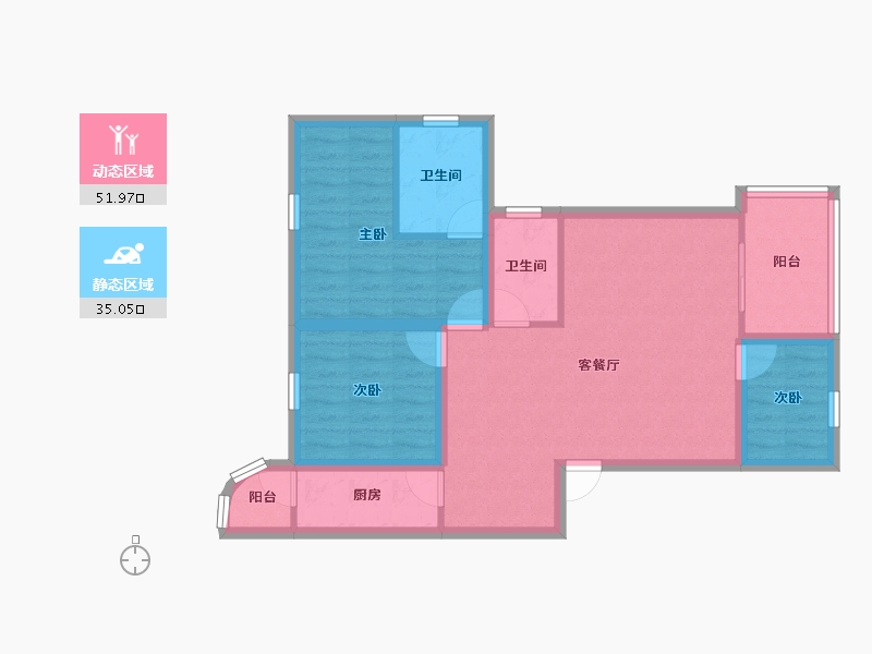 广东省-深圳市-祥祺花园-77.38-户型库-动静分区