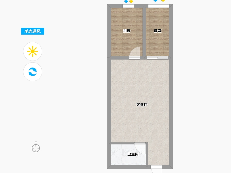 广东省-深圳市-永安商业城-45.35-户型库-采光通风