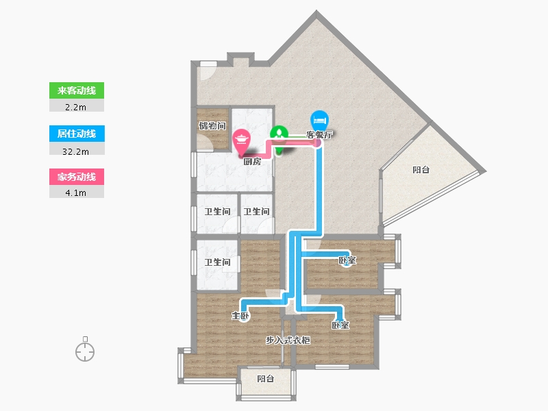 广东省-深圳市-锦绣花园四期-138.10-户型库-动静线